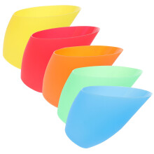 Abat-jour en plastique, petit format, lot de 5, couleurs assorties