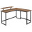 Bureau en forme de L table d’angle avec support d’écran pour étudier jouer travailler gain 1