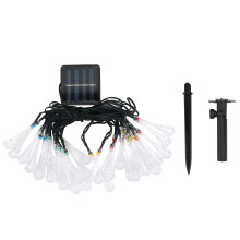 Solární řetězová světla 30LED 5m IP65 Venkovní