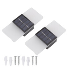 Solar Wall Light Acrylic2-Colour LED1Pack