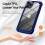Simple Phone Case compatible iPhone11 Pro Max with Wireless Charging:Blue 1