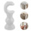 White Wooden Curtain Pole Holders Wall Mount Rod Brackets 6