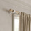 White Wooden Curtain Pole Holders Wall Mount Rod Brackets 9