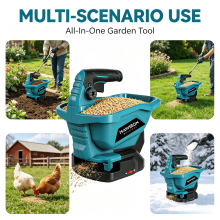 18 V Handheld Electric Spreader Sowing Fertilizer Chicken Feeding Snow