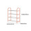 YLOMAY shoe shelf space-saving storage rack 1-tier 2