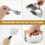 Stainless Steel Hamburger Patty Maker with Beech Handle and 2
