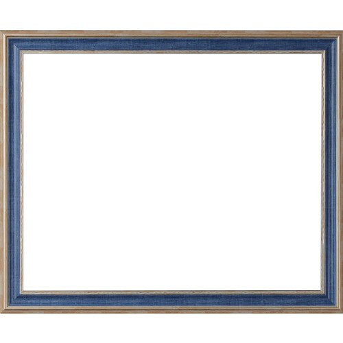 Victoria Modern picture frame polystyrene 4x7 inch blue and 1