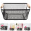 Black Rectangular Wire Storage Basket with Wood Handles 1