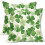 Housse de coussin Saint-Patrick 40 x 40 cm, lin, motif trèfle 1