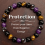 Schützendes Perlenarmband mit Amethyst, Citrin und Schwarz 1