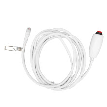 Verpleegoproepkabel met drukknop, 9,8 ft (ca. 3 meter), universeel