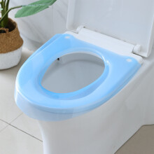 Coussin de siège de toilette imperméable – Plastique, bleu, universel