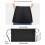 Homerr black polyester half apron with large pockets and 4