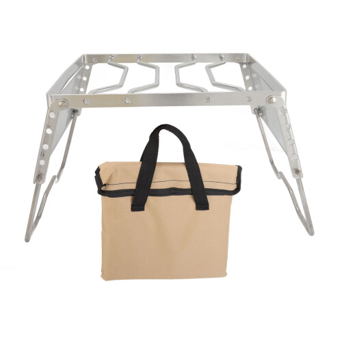 Support de poêle pliable en acier inoxydable