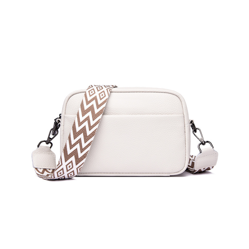 Umhängetasche Schultergurttasche PU-Leder White