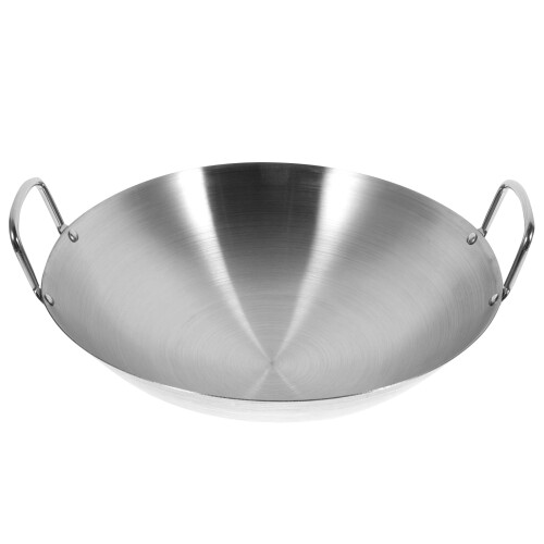 Stainless Steel Round Bottom Wok 30 cm