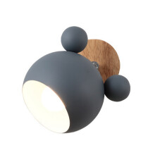Lampa Balla i gCruth Panda do Sheomra Leapa na bPáistí – Iarann & Rubar