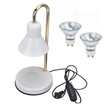 Stearinlyslampe med GU10-pære, 3 timer og dimming, metall