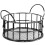 Black Iron Wire Desk Basket 10x10x7cm 1