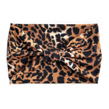 Antislip bandana's, elastische hoofdbanden voor dames, brede hoofdbanden met luipaardprint, boho hoofdband van katoen-spandexmix voor yoga en