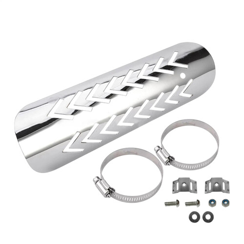 Protetor térmico de ferro para escapamento de motocicleta (1 peça)