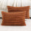 Housses de coussin à rayures marron, 30 x 50 cm, lot de 2 1