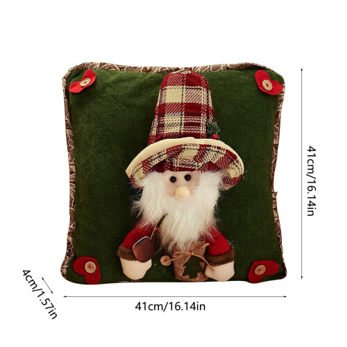 Conjunto de capas de almofada natalinas 45x45cm 2