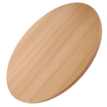 Plateau de table rond en bois massif brun clair, 40 x 40 x 1,2 cm