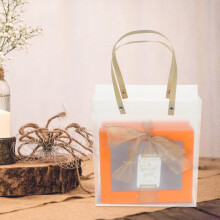 Set di scatole regalo in carta arancione – 20x17x7 cm