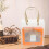 Conjunto de caixa de presente de papel laranja – 20x17x7cm 1