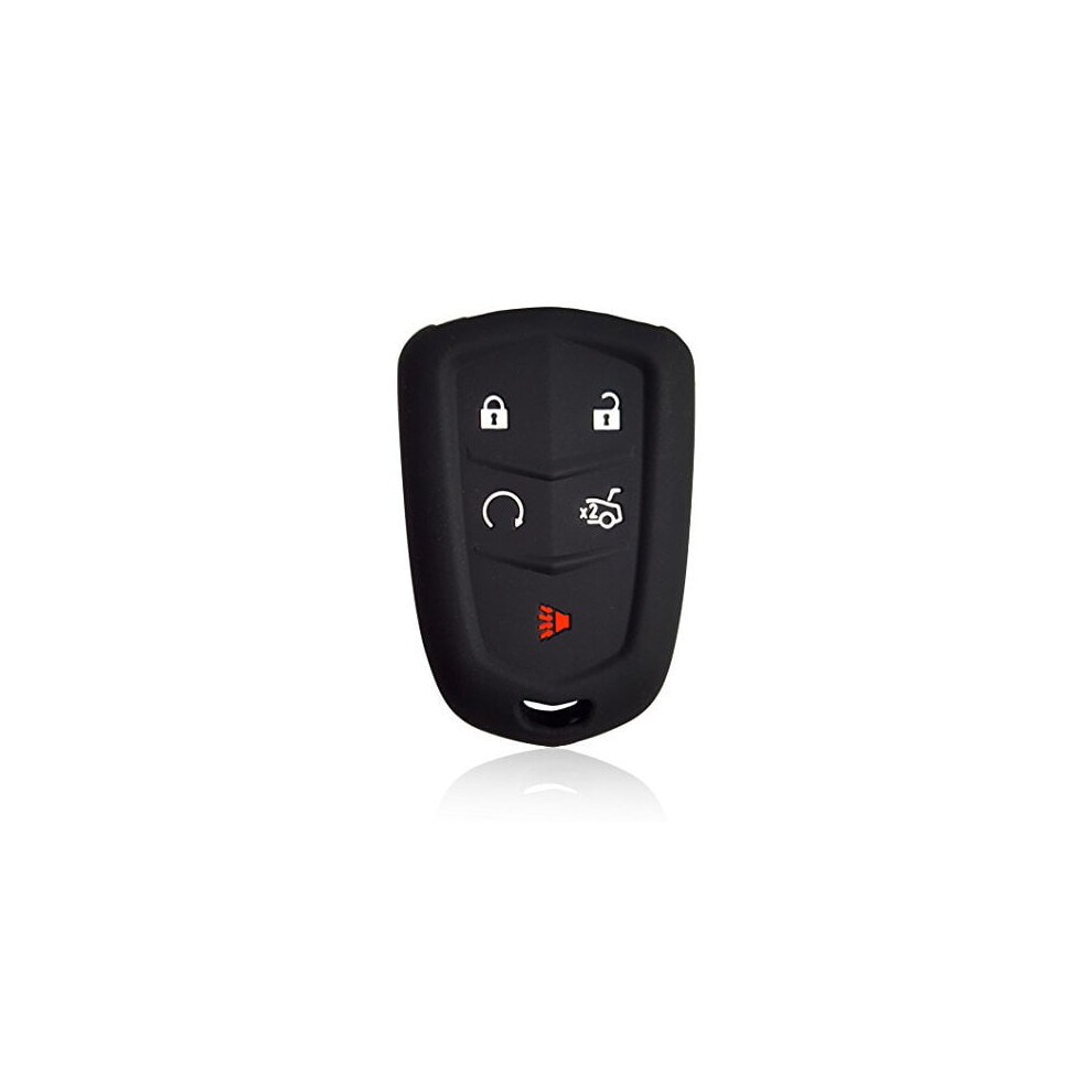 Dobrev Silicone Key Fob Cover For Cadillac 5-Button Remote 9058772292728