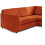 Furniture 786 Hannah Jumbo Cord Full Back 2c2 Corner Sofa Orange 3
