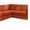 Furniture 786 Hannah Jumbo Cord Full Back 2c2 Corner Sofa Orange 4