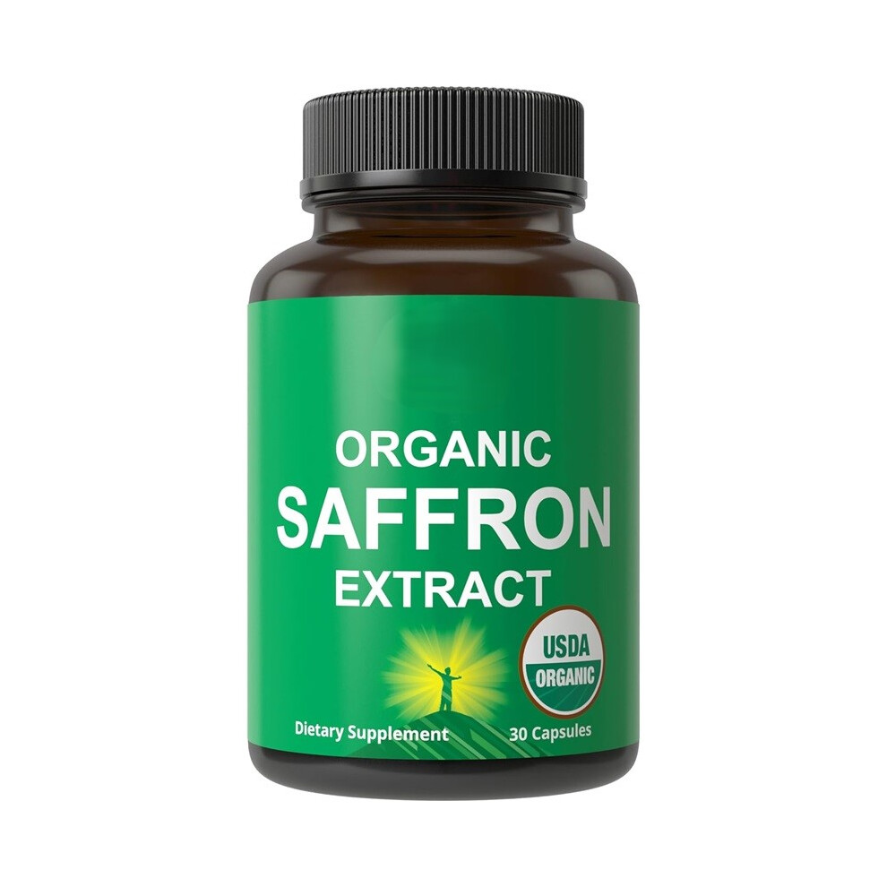 (1pc) Saffron Supplements-Organic Saffron Extract Capsules for Women,Men,and Kids.30Capsules