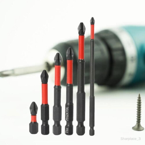 Non-slip tip, multi-colored drill bit, screwdriver bit 2