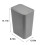 QTBIUQ Bathroom Trash Can with Popup Lid Gray Rectangle 3