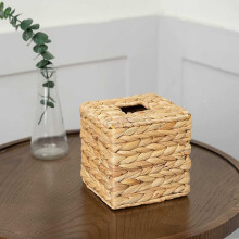 Boîte à mouchoirs rectangulaire en bois brun