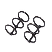 Pinces à reliure métalliques à 3 anneaux pour cahiers et albums, lot de 2