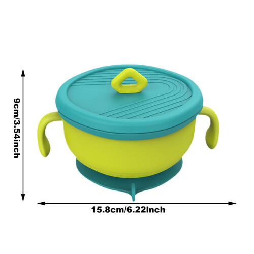 Baby straw bowl with soup and snack container 1
