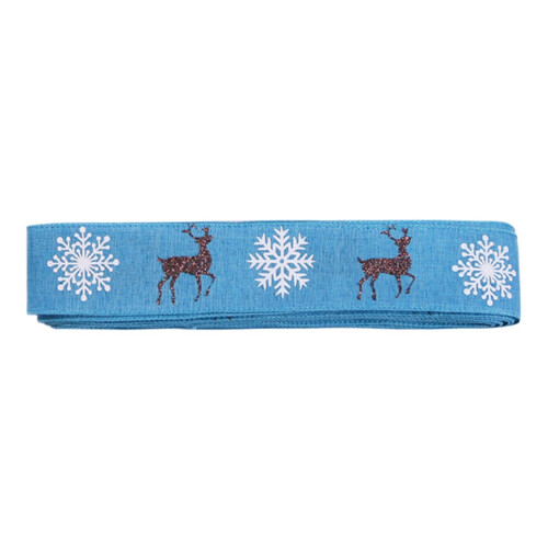 Christmas tree decoration ribbon deer snowflake 10M 1