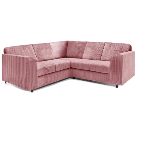 Furniture 786 Hannah Jumbo Cord Full Back 2c2 Corner Sofa Pink 1
