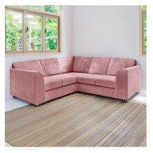 Hannah Jumbo Cord Full Back 2c2 Corner Sofa Pink