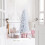 7ft Slender White Artificial Christmas Tree with Folding 2