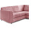 Furniture 786 Hannah Jumbo Cord Full Back 2c2 Corner Sofa Pink 3