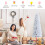 7ft Slender White Artificial Christmas Tree with Folding 5