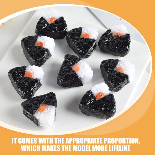 Japanska snacksmodeller mini risbollsdekorationer 4 st 2