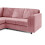 Furniture 786 Hannah Jumbo Cord Full Back 2c2 Corner Sofa Pink 4