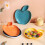 Homerr fruit-shaped serving plate with sauce holder, 6
