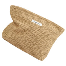 Practical Canvas Makeup Bag Storage Bags Spacious-Khaki
