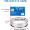 Sæt med 6 dessertforme i rustfrit stål, 10 cm i diameter, blank finish. 4